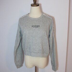 Heather Gray Guess Crewneck Sweatshirt Size M